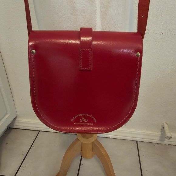 Cambridge Satchel "The Saddle Bag" in Red. excellent condition - Picture 4 of 5